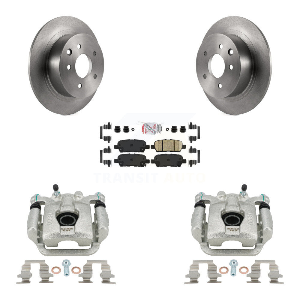 Rear Disc Brake Caliper Rotors And Ceramic Pads Kit For Nissan Sentra Juke KC8-100992N