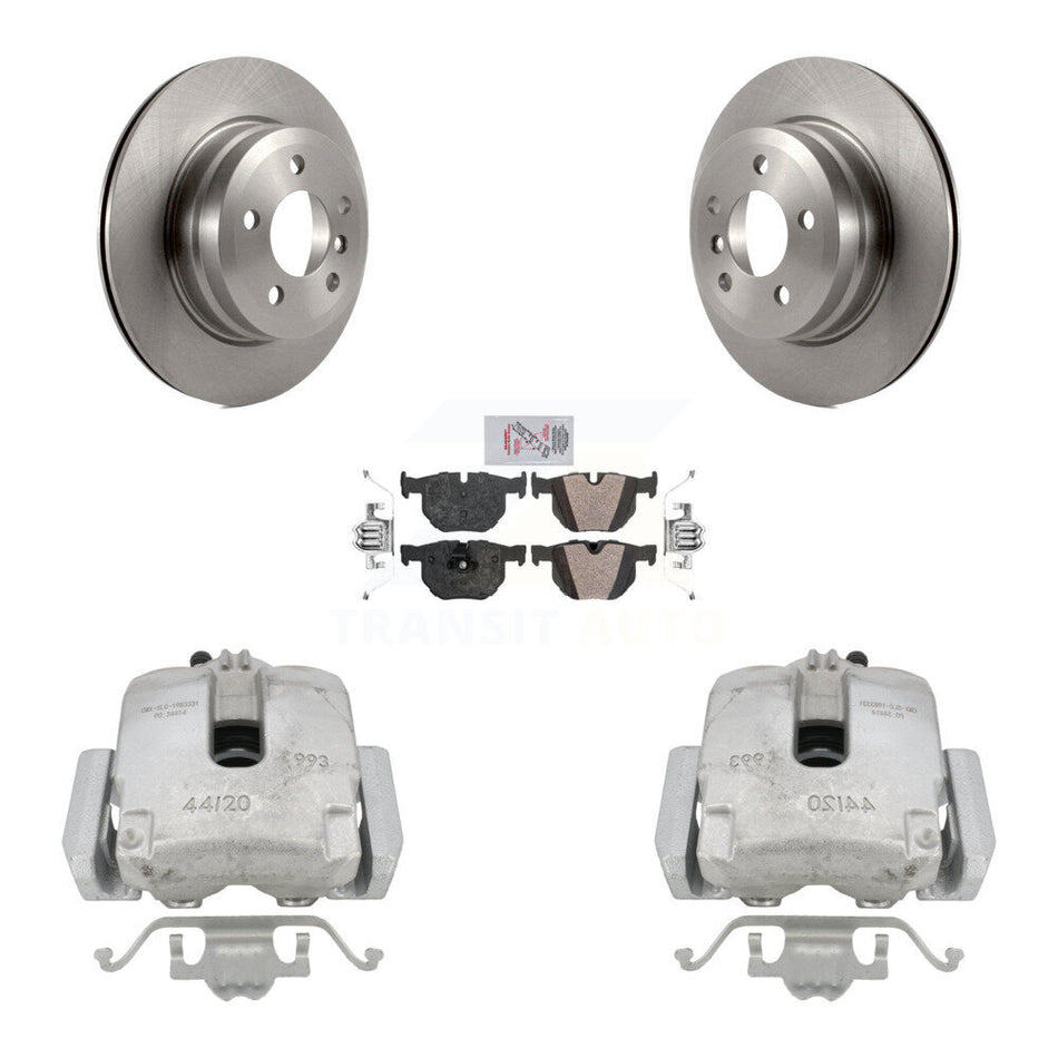 Rear Disc Brake Caliper Rotors And Semi-Metallic Pads Kit For BMW X5 X6 KC8-100994N