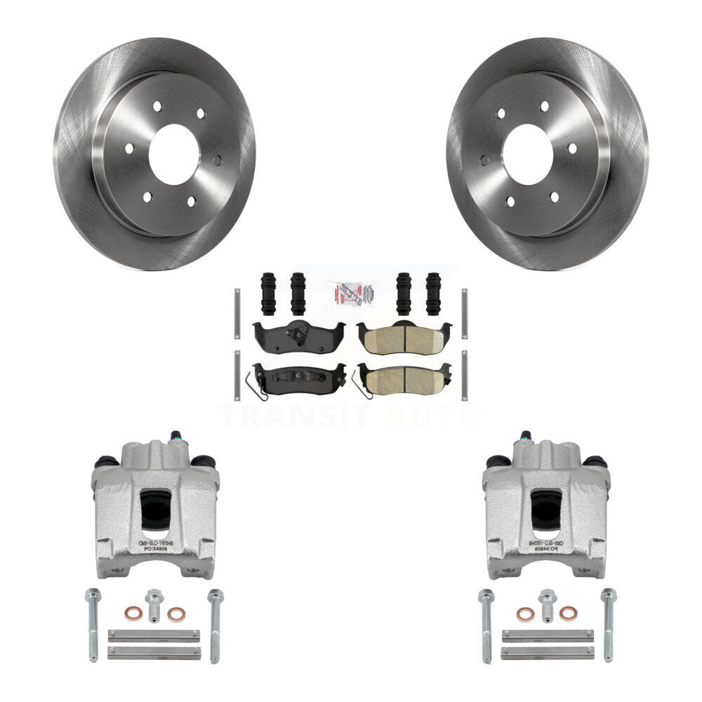 Rear Disc Brake Caliper Rotors And Ceramic Pad Kit For Nissan TITAN Armada INFINITI QX56 KC8-100999N