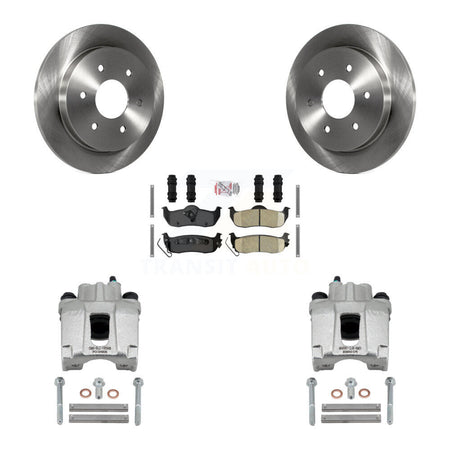 Rear Disc Brake Caliper Rotors And Ceramic Pad Kit For Nissan TITAN Armada INFINITI QX56 KC8-100999N
