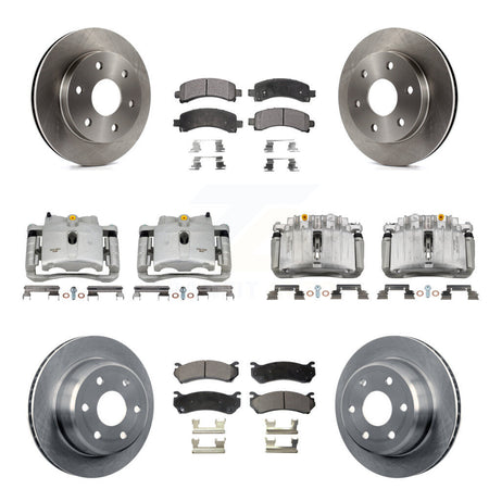 Front Rear Brake Caliper Rotor & Ceramic Pad Kit (10Pc) For GMC Yukon Chevrolet Tahoe XL KC8-101021T