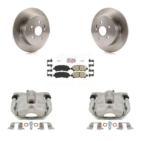 Rear Disc Brake Caliper Rotors And Ceramic Pads Kit For 2008-2013 Toyota Highlander KC8-101022N