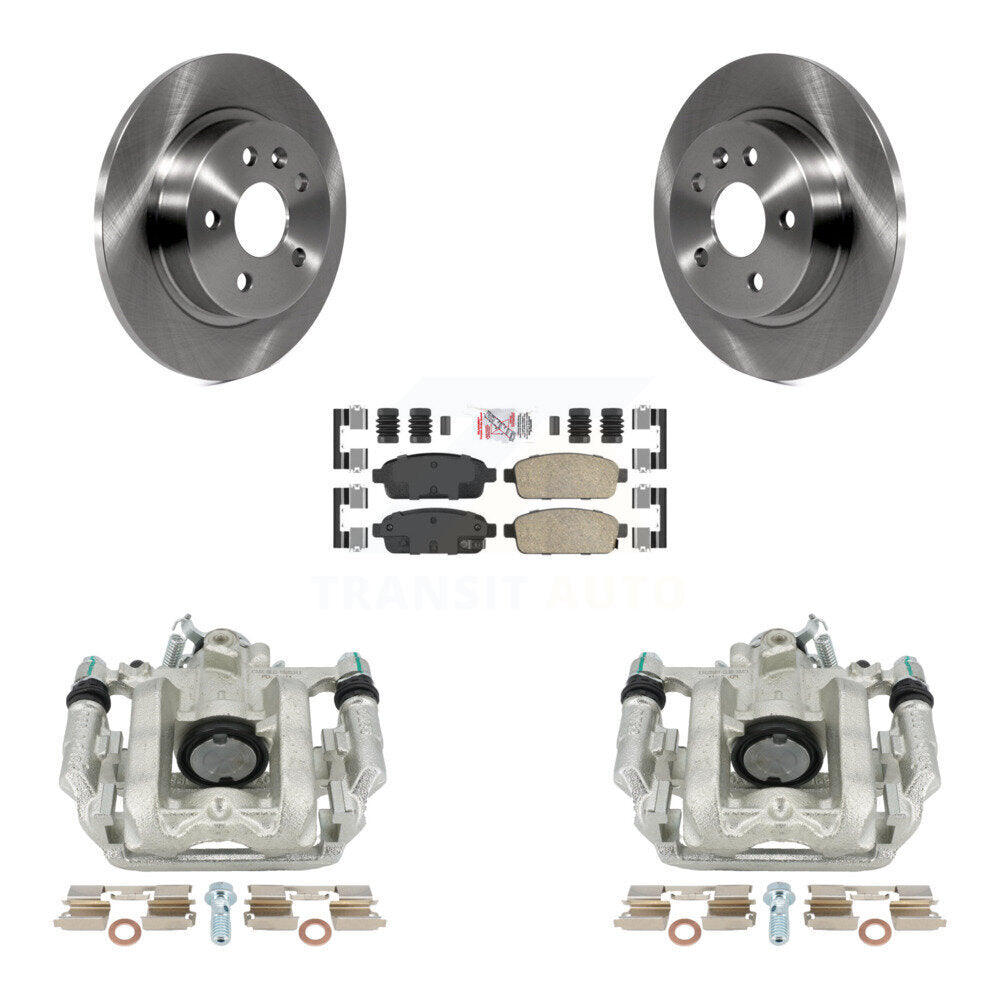 Rear Disc Brake Caliper Rotors And Ceramic Pads Kit For Chevrolet Cruze Limited KC8-101023N by Transit Auto