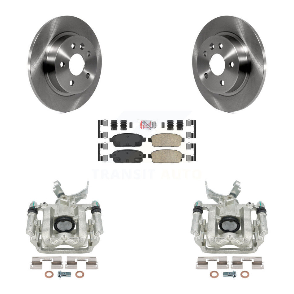 Rear Disc Brake Caliper Rotors And Ceramic Pads Kit For Chevrolet Buick Encore Sonic Trax KC8-101027N by Transit Auto