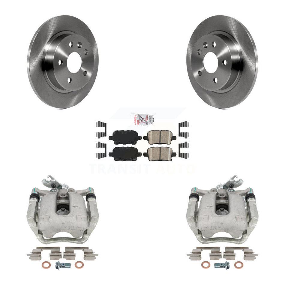 Rear Disc Brake Caliper Rotors And Ceramic Pads Kit For 2016 Chevrolet Cruze With 268mm Diameter Rotor KC8-101031N