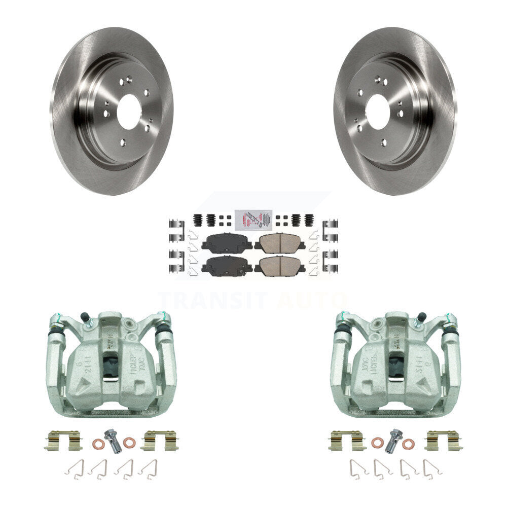 Rear Disc Brake Caliper Rotors And Ceramic Pads Kit For 2017-2022 Honda CR-V KC8-101040N