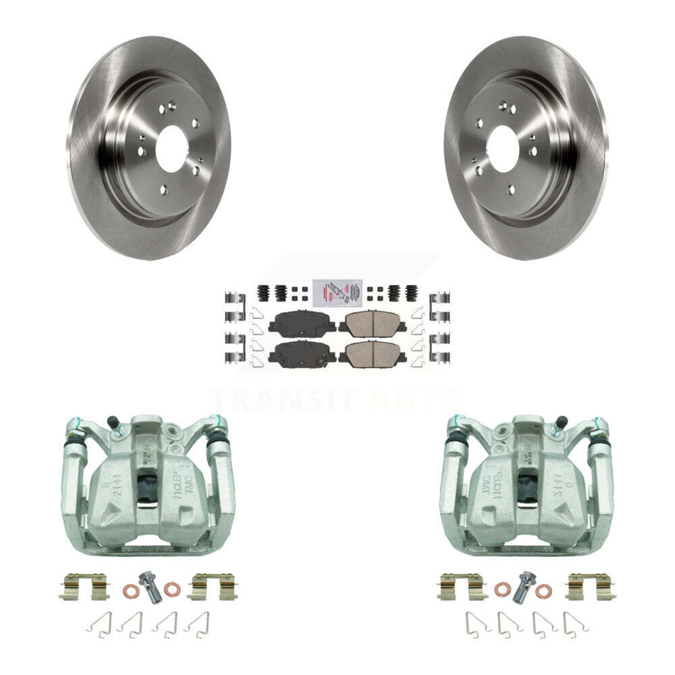 Rear Disc Brake Caliper Rotors And Ceramic Pads Kit For 2017-2022 Honda CR-V KC8-101040N
