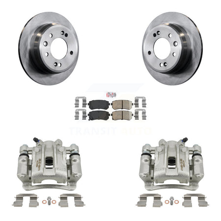 Rear Disc Brake Caliper Rotors And Ceramic Pads Kit For Hyundai Elantra KC8-101042N