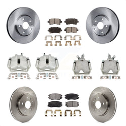 Front Rear Disc Brake Caliper Rotors And Semi-Metallic Pads Kit (10Pc) For Buick LaCrosse Allure KC8-101042P