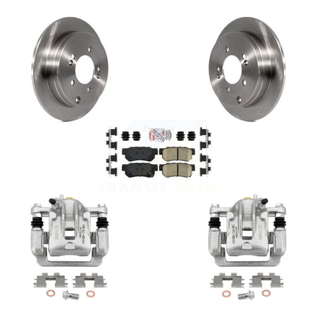 Rear Disc Brake Caliper Rotors And Ceramic Pads Kit For Hyundai Azera KC8-101047N