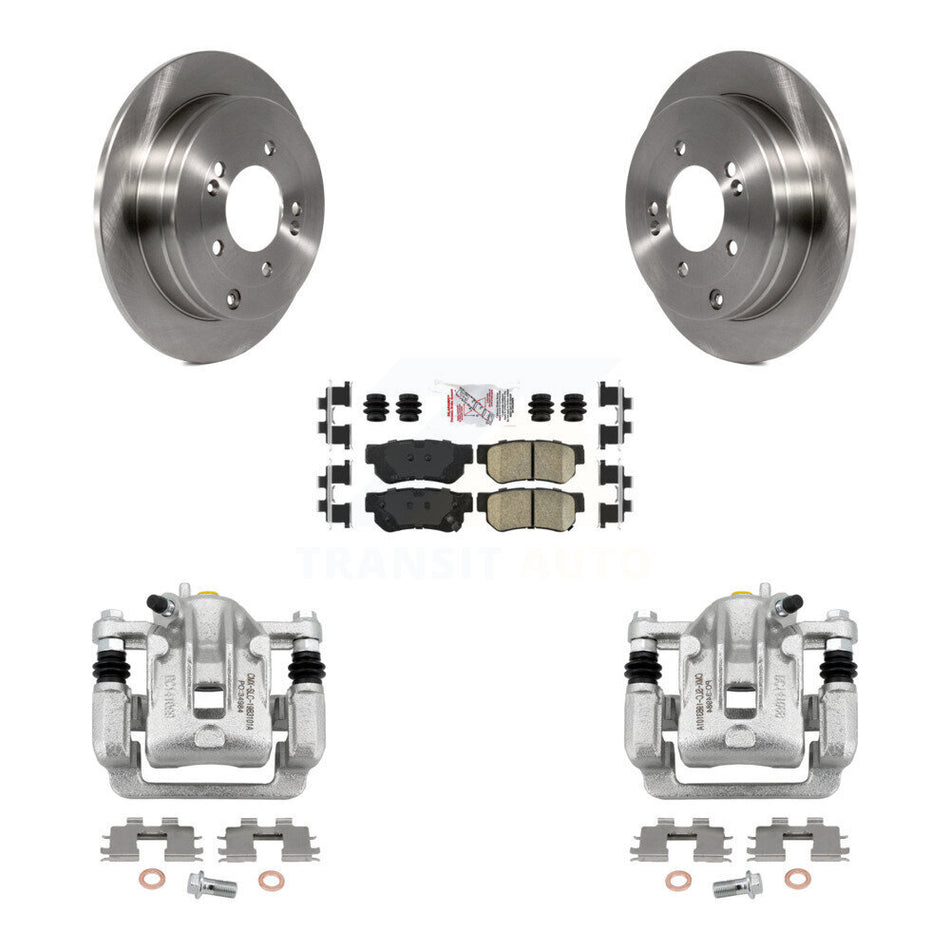 Rear Disc Brake Caliper Rotors And Ceramic Pads Kit For Hyundai Azera KC8-101047N