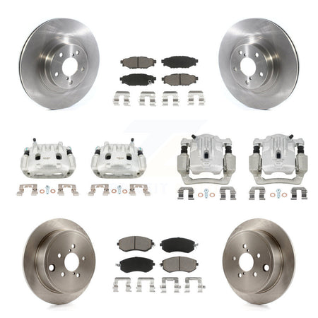 Front Rear Brake Caliper Rotor And Ceramic Pad Kit (10Pc) For Subaru Outback Legacy 2.5L KC8-101049C