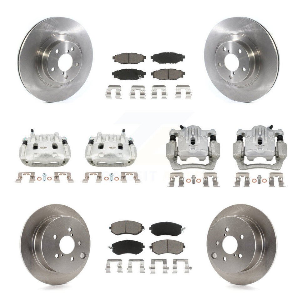 Front Rear Brake Caliper Rotor & Ceramic Pad Kit (10Pc) For Subaru Forester XV Crosstrek KC8-101050C