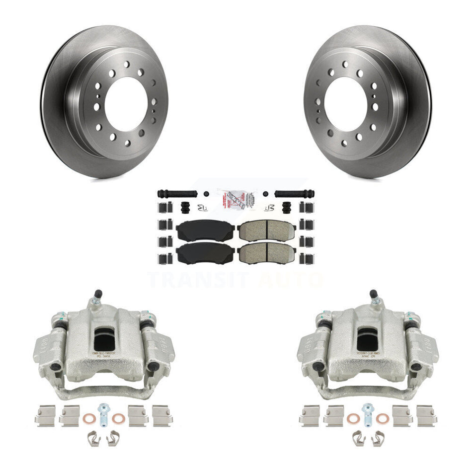 Rear Disc Brake Caliper Rotors And Semi-Metallic Pads Kit For Toyota 4Runner FJ Cruiser KC8-101051N