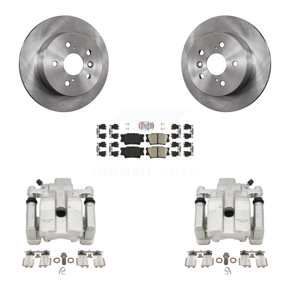 Rear Disc Brake Caliper Rotor Ceramic Pad Kit For Toyota Camry Lexus ES350 Avalon ES300h KC8-101054N