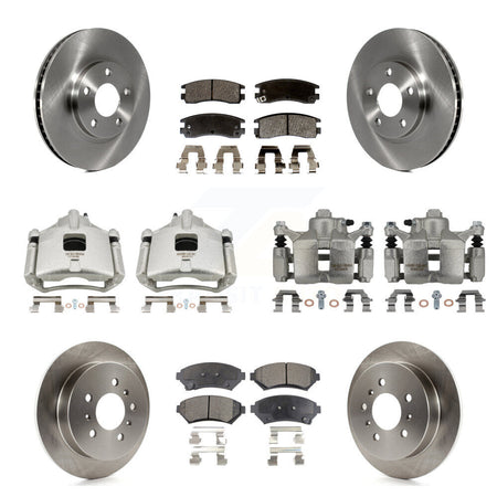 Front Rear Brake Caliper Rotor & Semi-Metallic Pad Kit (10Pc) For Chevrolet Impala Monte KC8-101055P