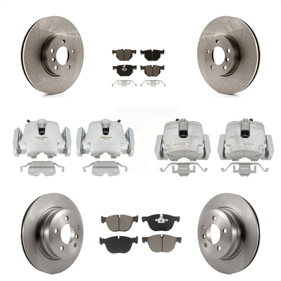 Front Rear Disc Brake Caliper Rotors And Ceramic Pads Kit (10Pc) For BMW X5 X6 KC8-101070C by Transit Auto