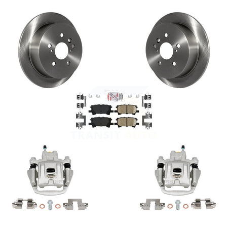 Rear Disc Brake Caliper Rotors And Ceramic Pads Kit For Toyota Highlander KC8-101071N