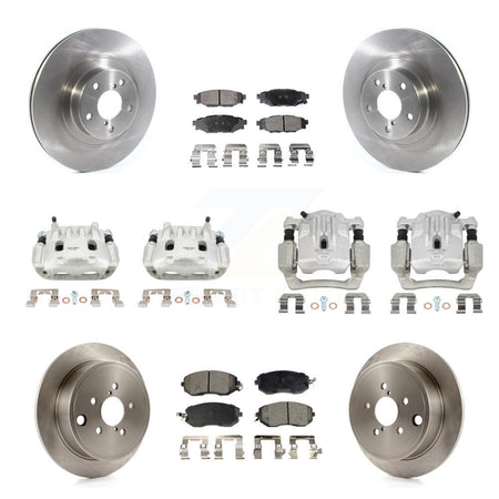 Front Rear Brake Caliper Rotor And Ceramic Pad Kit (10Pc) For Subaru Outback Legacy 2.5L KC8-101076T