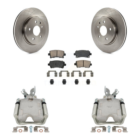 Rear Brake Caliper Rotor & Ceramic Pad Kit For Chevrolet Impala Buick Regal LaCrosse XTS KC8-101095N