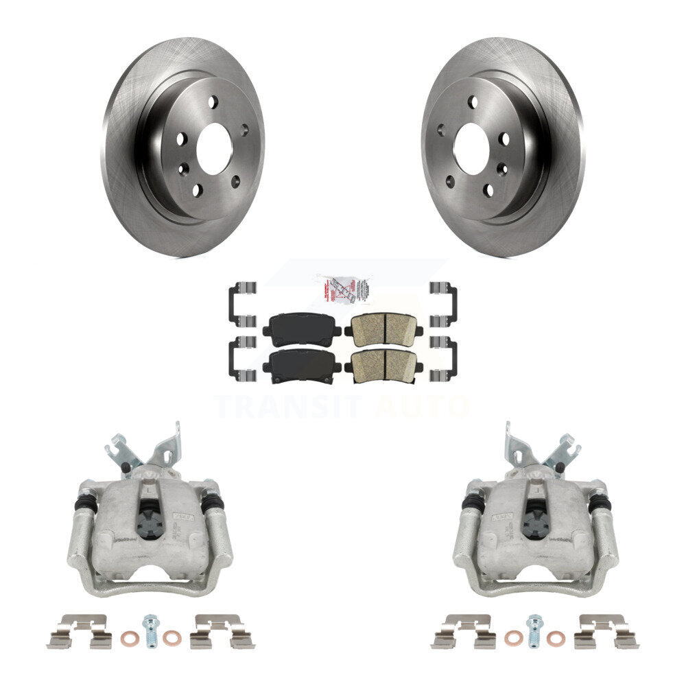 Rear Disc Brake Caliper Rotors Ceramic Pad Kit For Buick Regal LaCrosse Chevrolet Malibu KC8-101096N