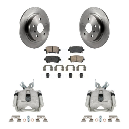 Rear Disc Brake Caliper Rotors Ceramic Pad Kit For Buick Regal LaCrosse Chevrolet Malibu KC8-101097N