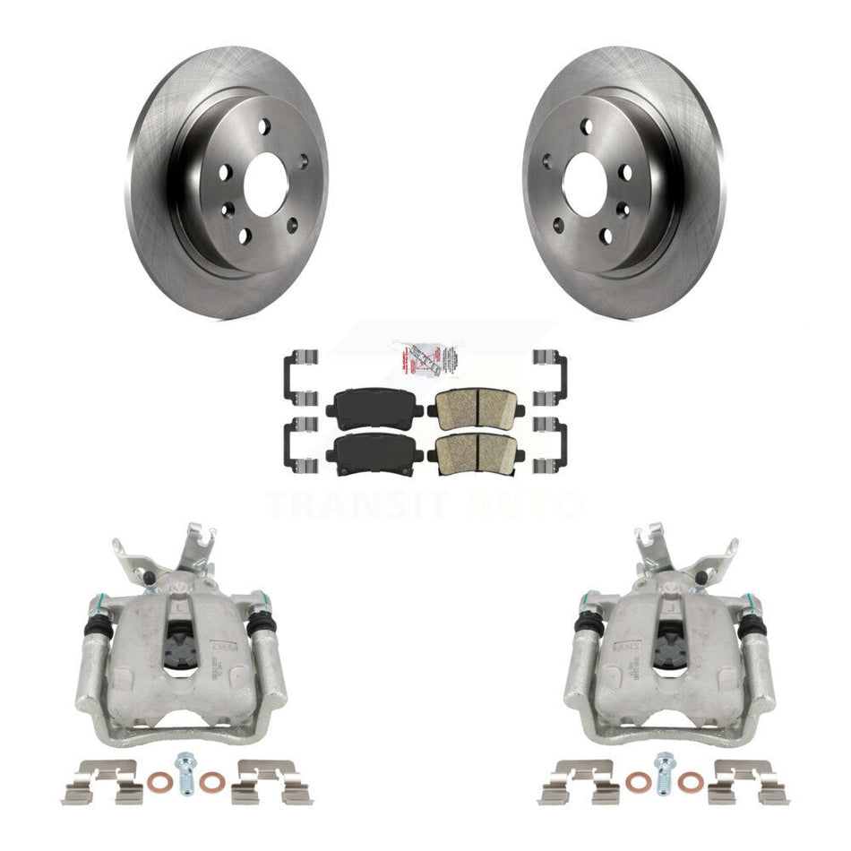 Rear Disc Brake Caliper Rotors And Ceramic Pads Kit For Chevrolet Malibu Limited KC8-101102N