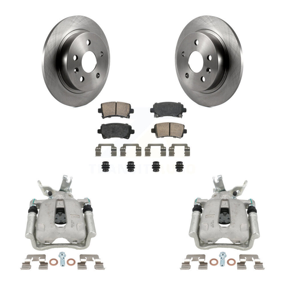 Rear Disc Brake Caliper Rotors And Ceramic Pads Kit For Chevrolet Malibu Limited KC8-101103N