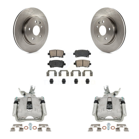 Rear Disc Brake Caliper Rotors And Ceramic Pads Kit For Chevrolet Malibu Limited KC8-101105N