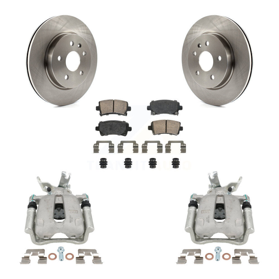 Rear Disc Brake Caliper Rotors And Ceramic Pads Kit For Chevrolet Malibu Limited KC8-101105N