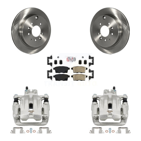 Rear Disc Brake Caliper Rotors And Ceramic Pads Kit For Ford Edge Mazda CX-7 Lincoln MKX KC8-101109N