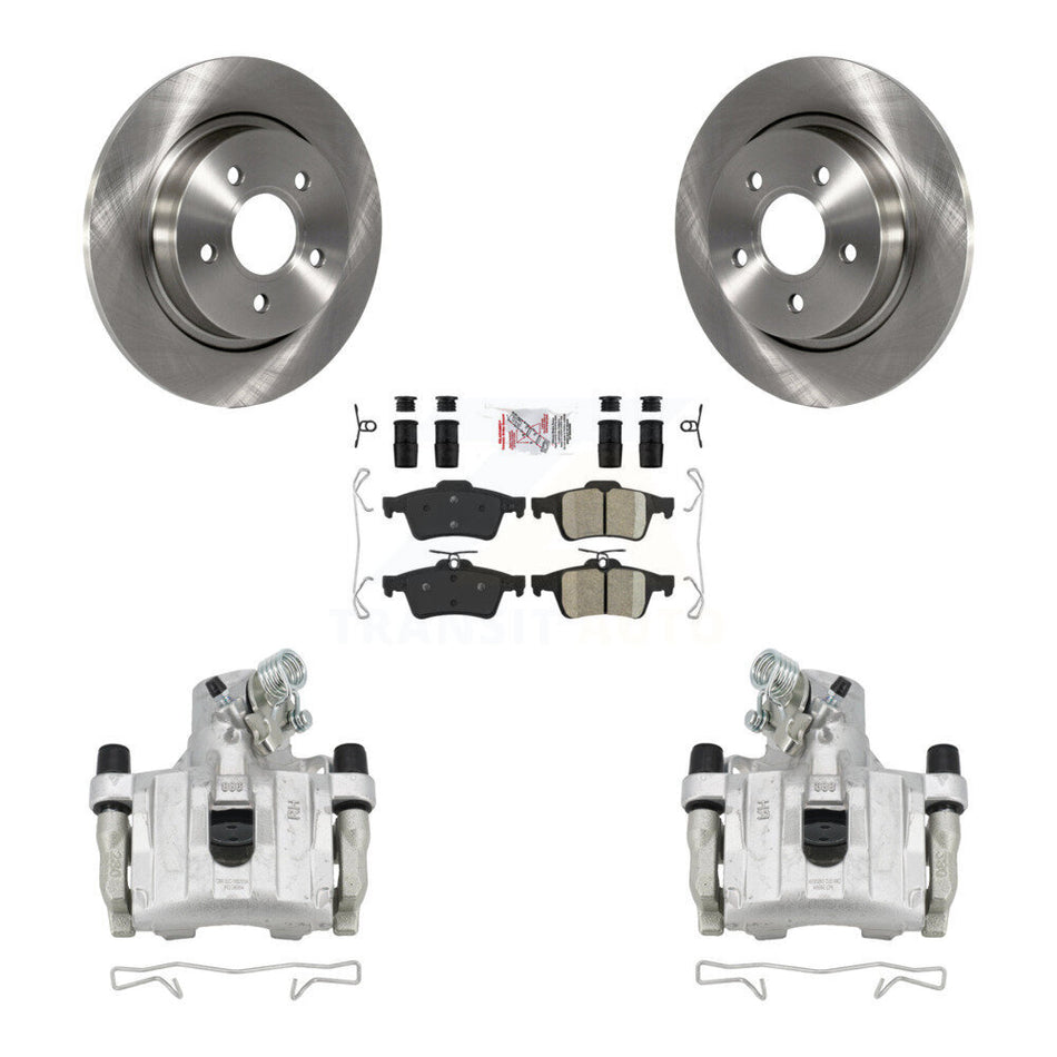 Rear Disc Brake Caliper Rotors And Ceramic Pads Kit For Volvo S40 C30 V50 C70 KC8-101110N