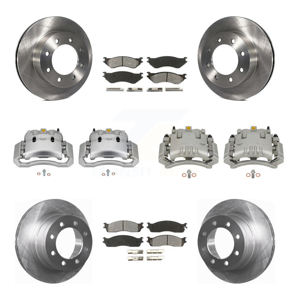 Front Rear Brake Caliper Rotor Semi-Metallic Pad Kit (10Pc) For Dodge Ram 3500 2500 1500 KC8-101110S