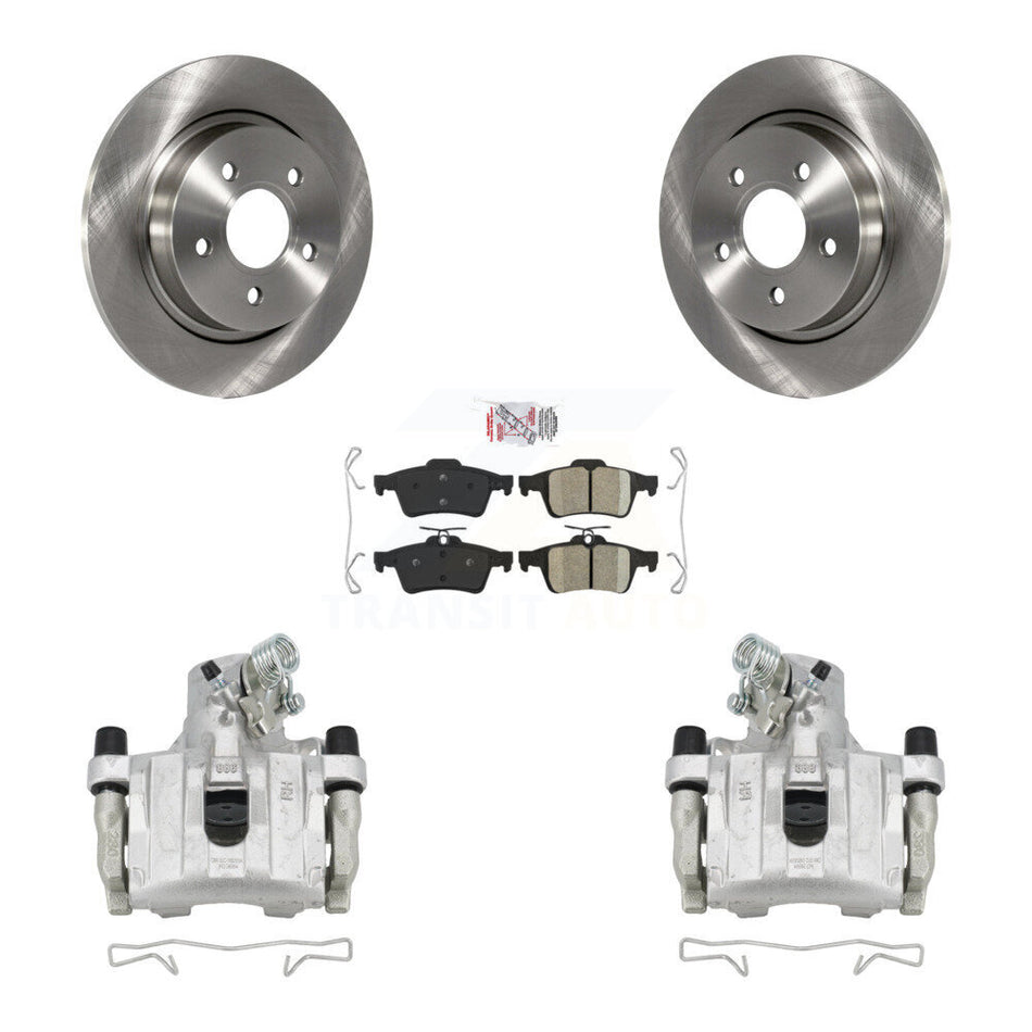Rear Disc Brake Caliper Rotors And Ceramic Pads Kit For Volvo S40 C30 V50 C70 KC8-101111N