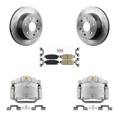 Rear Brake Caliper Rotor & Ceramic Pad Kit For Chevrolet GMC Sierra 1500 Silverado Tahoe KC8-101114N