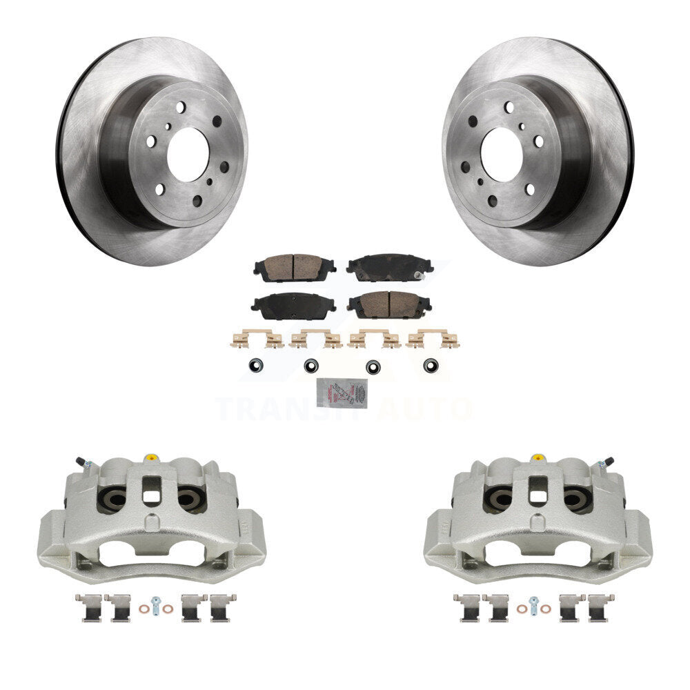 Rear Disc Brake Caliper Rotors And Ceramic Pads Kit For Chevrolet Suburban HD KC8-101115N