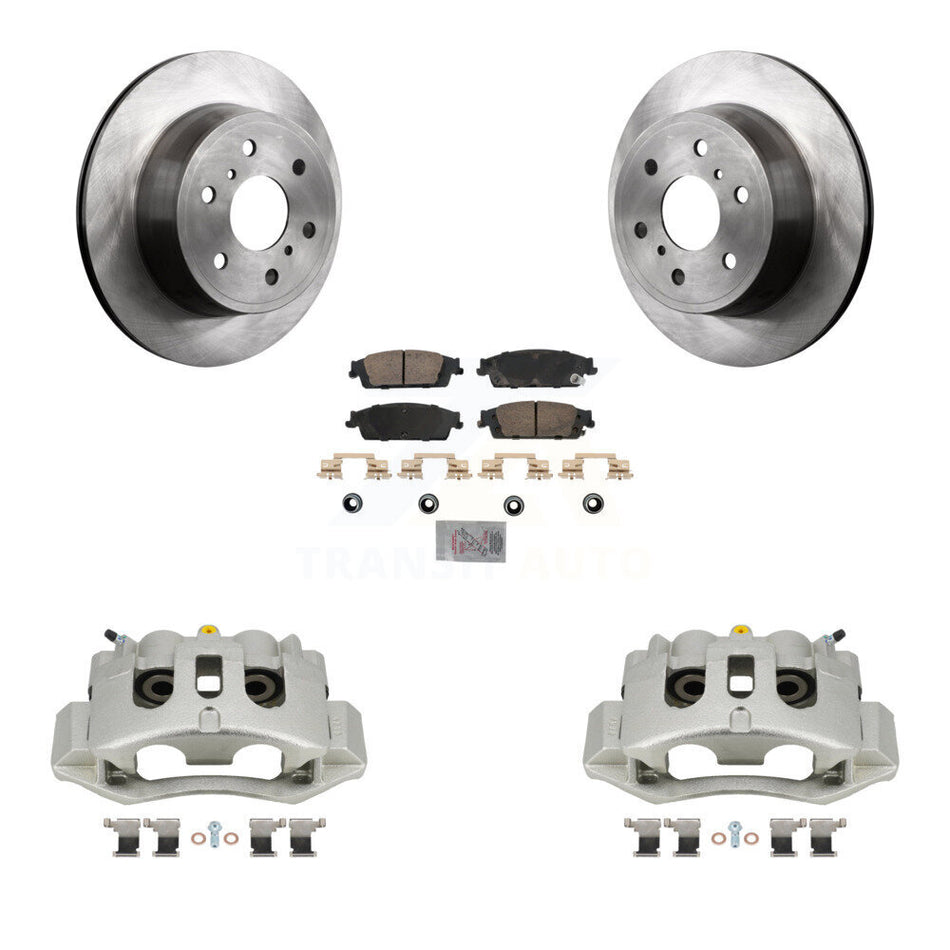 Rear Disc Brake Caliper Rotors And Ceramic Pads Kit For Chevrolet Suburban HD KC8-101115N