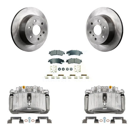 Rear Disc Brake Caliper Rotors And Semi-Metallic Pads Kit For GMC Sierra 1500 Classic KC8-101119N