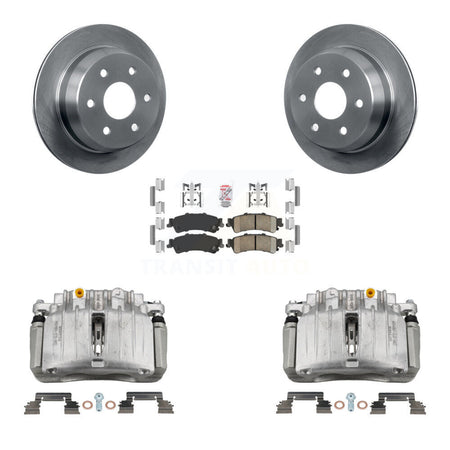 Rear Brake Caliper Rotor Ceramic Pad Kit For Chevrolet Silverado 1500 Classic GMC Sierra KC8-101121N