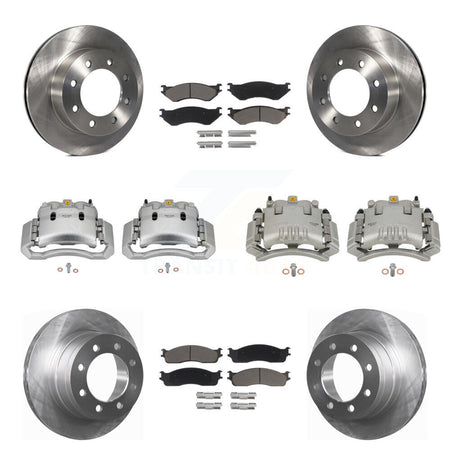 Front Rear Disc Brake Caliper Rotors Ceramic Pad Kit (10Pc) For Dodge Ram 3500 2500 1500 KC8-101122C