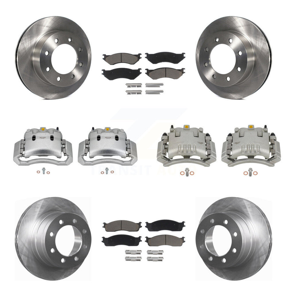 Front Rear Disc Brake Caliper Rotors Ceramic Pad Kit (10Pc) For Dodge Ram 3500 2500 1500 KC8-101122C