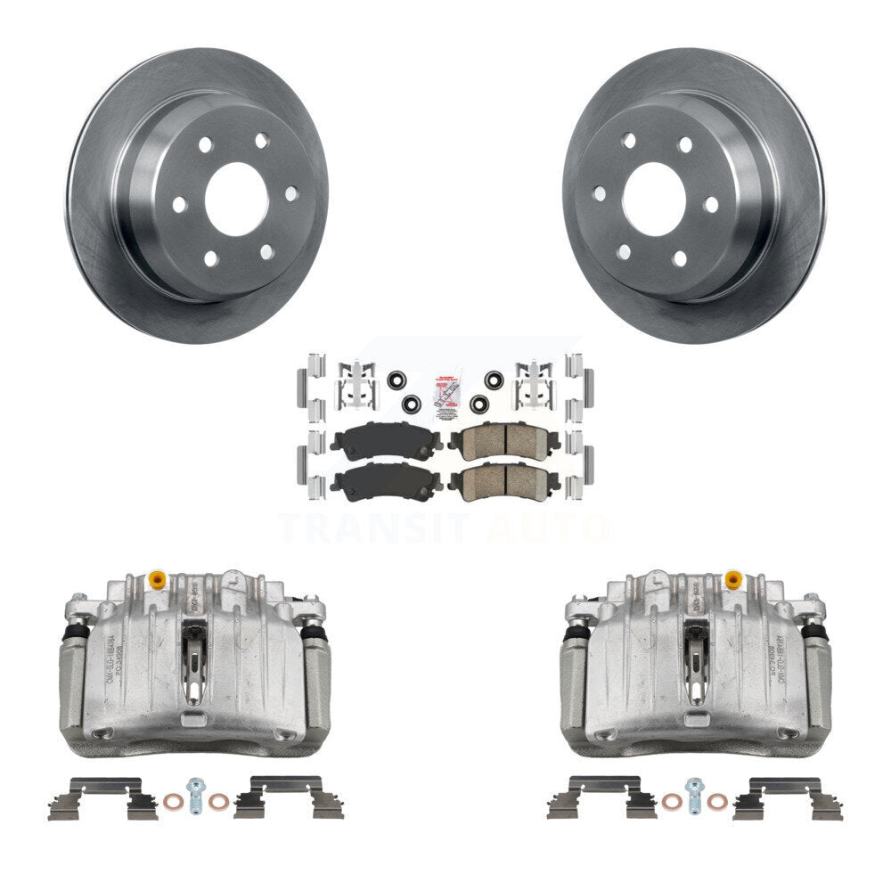 Rear Brake Caliper Rotor Ceramic Pad Kit For Chevrolet Silverado 1500 Classic GMC Sierra KC8-101123N