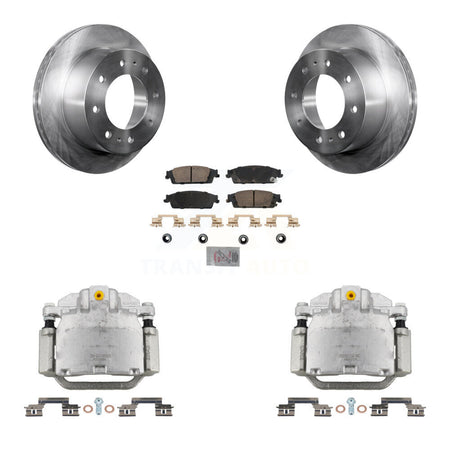 Rear Brake Caliper Rotors Ceramic Pad Kit For 2017-2019 Chevrolet Suburban Premier/LT/LS KC8-101124N