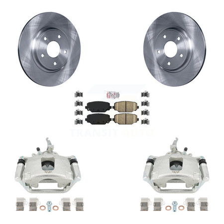 Rear Disc Brake Caliper Rotors And Ceramic Pads Kit For 2014-2020 Dodge Journey KC8-101147N