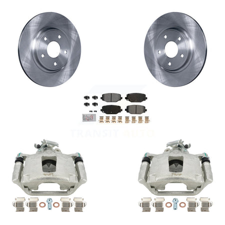 Rear Disc Brake Caliper Rotors And Semi-Metallic Pads Kit For Dodge Grand Caravan KC8-101148N