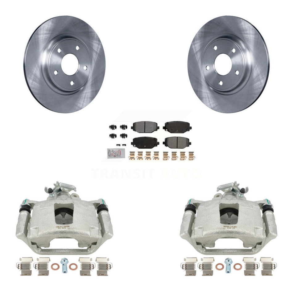 Rear Disc Brake Caliper Rotors And Semi-Metallic Pads Kit For Dodge Grand Caravan KC8-101148N