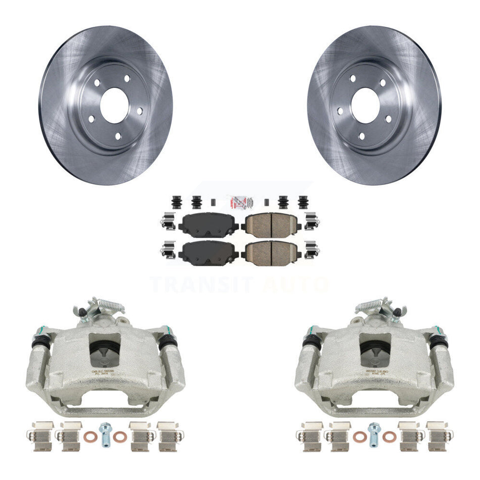 Rear Disc Brake Caliper Rotors And Ceramic Pads Kit For Dodge Grand Caravan KC8-101149N