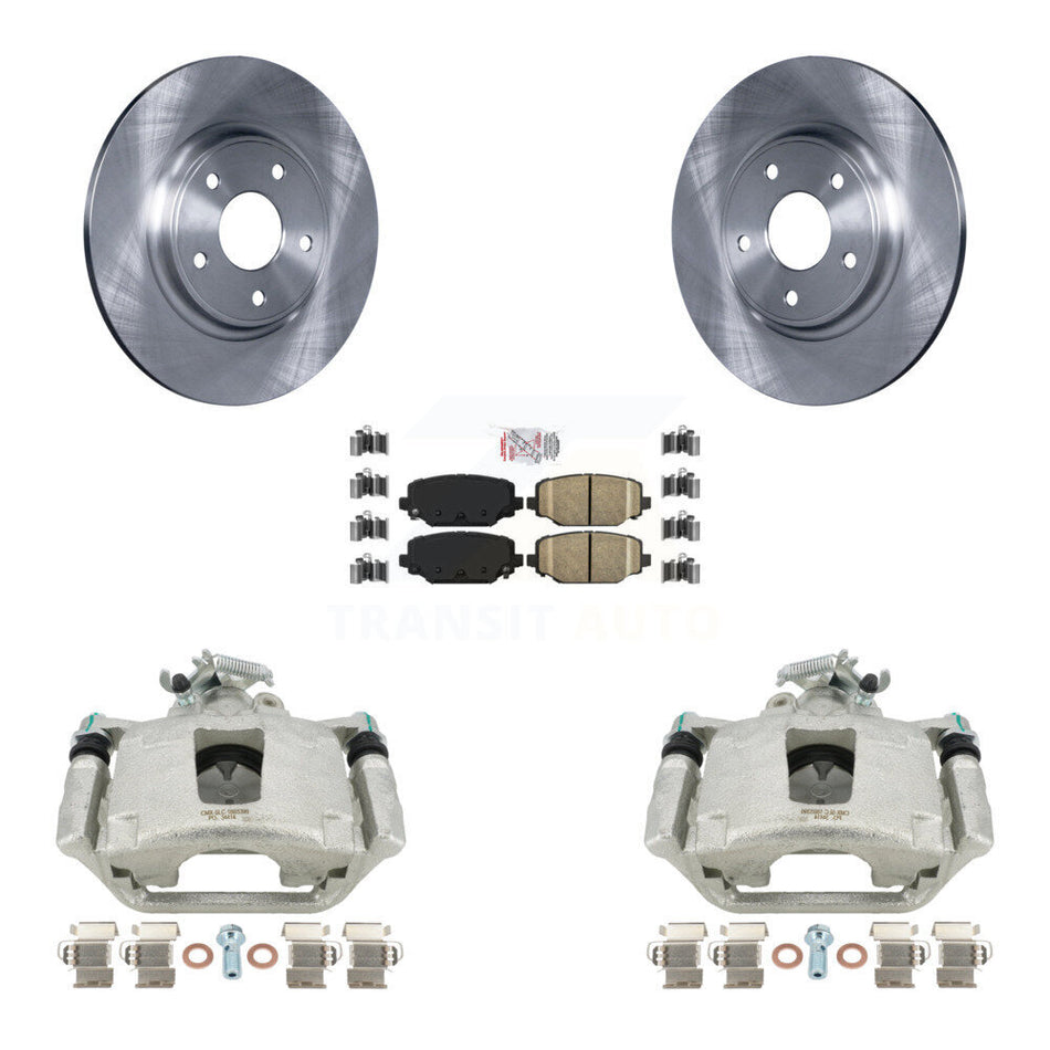 Rear Disc Brake Caliper Rotors And Ceramic Pads Kit For Dodge Grand Caravan KC8-101150N
