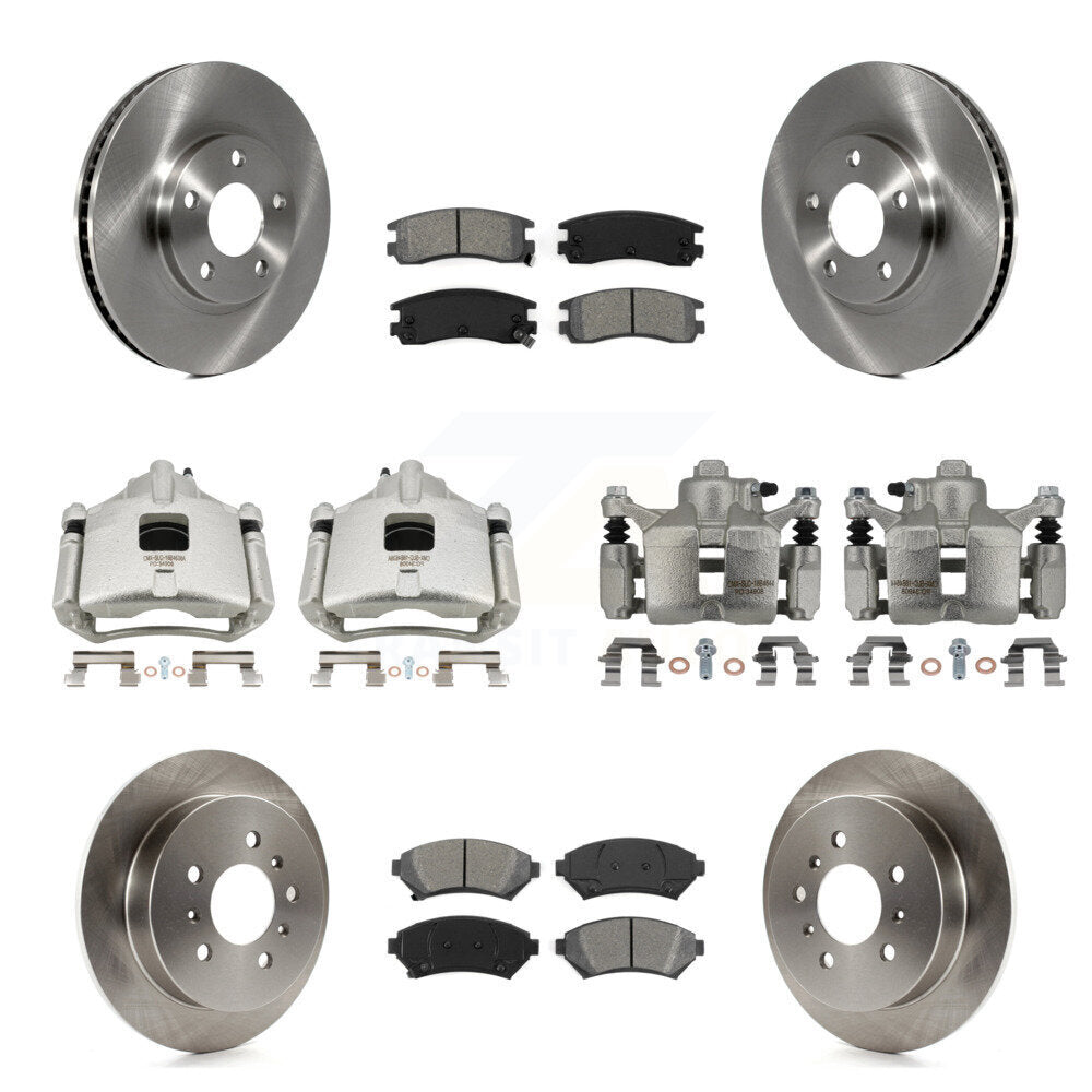 Front Rear Brake Caliper Rotor & Semi-Metallic Pad Kit (10Pc) For Chevrolet Impala Monte KC8-101150S