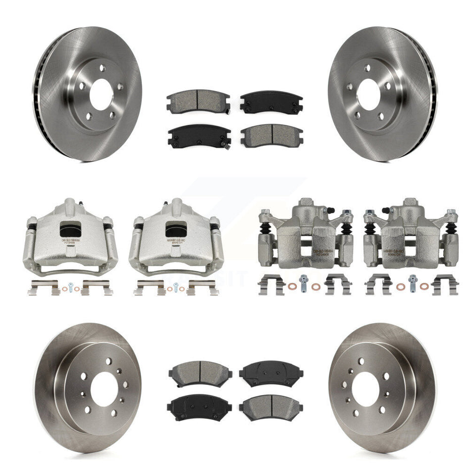 Front Rear Brake Caliper Rotor & Semi-Metallic Pad Kit (10Pc) For Chevrolet Impala Monte KC8-101150S